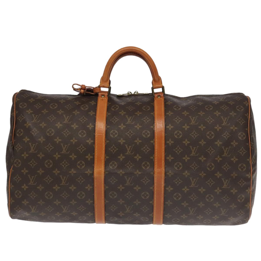 Louis Vuitton Keepall Bag Monogram Canvas Brown Canvas Travel Bag Bag (Pre-Owned)