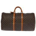 Louis Vuitton Keepall Bag Monogram Canvas Brown Canvas Travel Bag Bag (Pre-Owned)