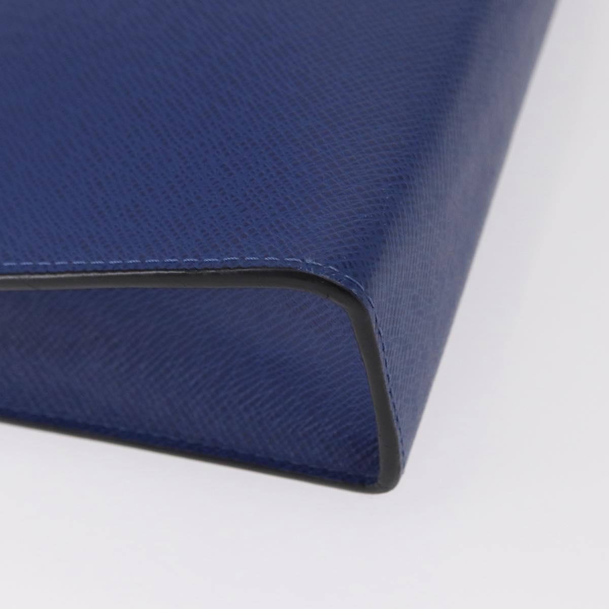 Louis Vuitton Pochette Voyage Taiga Leather Blue Leather Clutche & Pouche Bag (Pre-Owned)
