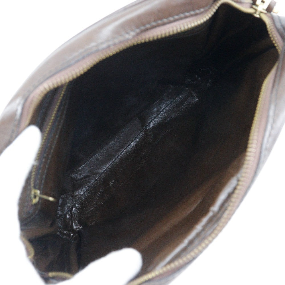 Fendi Logo Zucca Shoulder Bag Zucca Brown Canvas Shoulder Bag Bag (Pre-Owned)