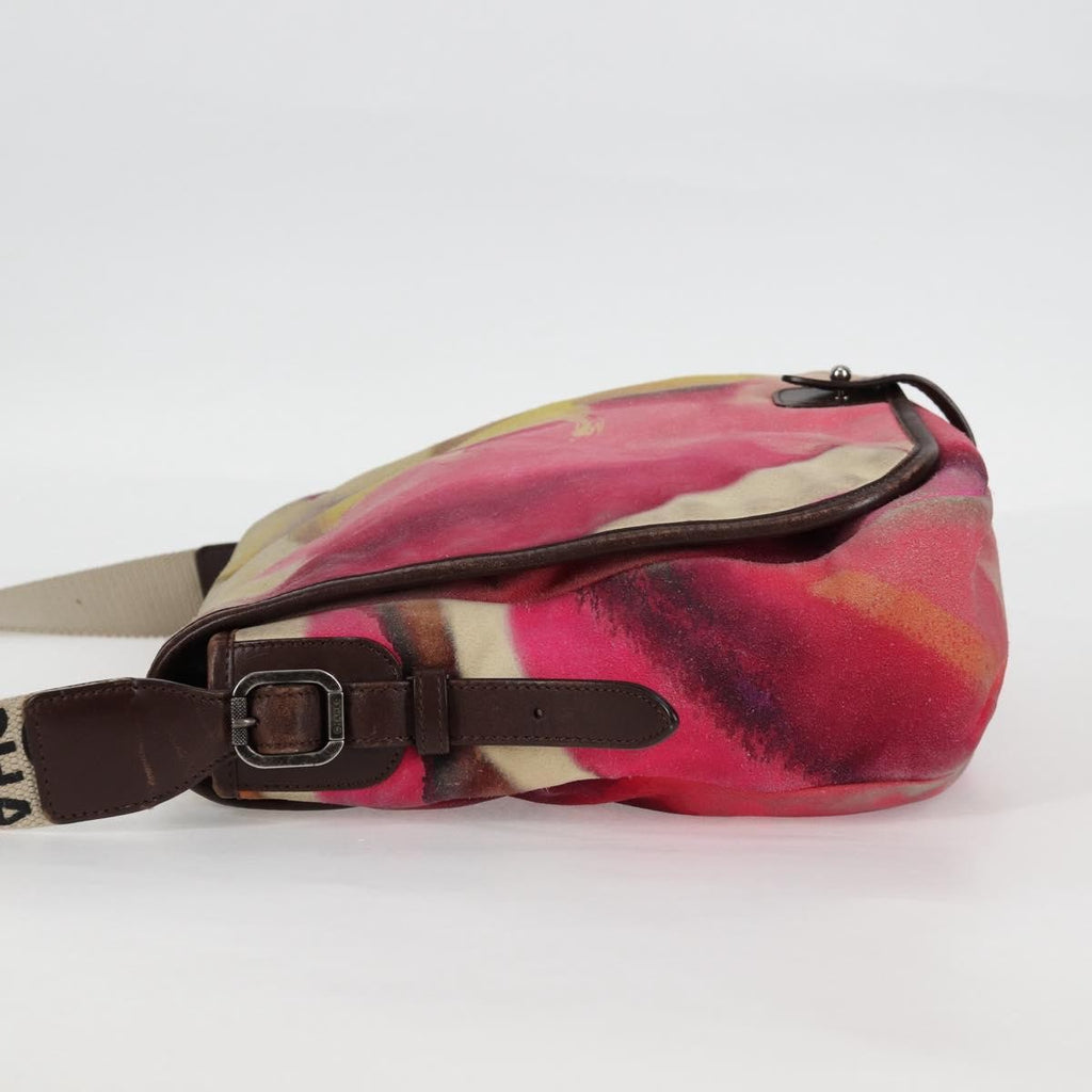Chanel Flower Power Messenger Bag Multicolor Printed Nubuck Multicolour Suede Shoulder Bag Bag (Pre-Owned)