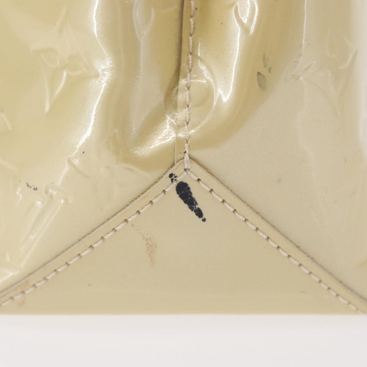 Louis Vuitton Wilshire Handbag Monogram Vernis Beige Patent_Leather Handbag (Pre-Owned)