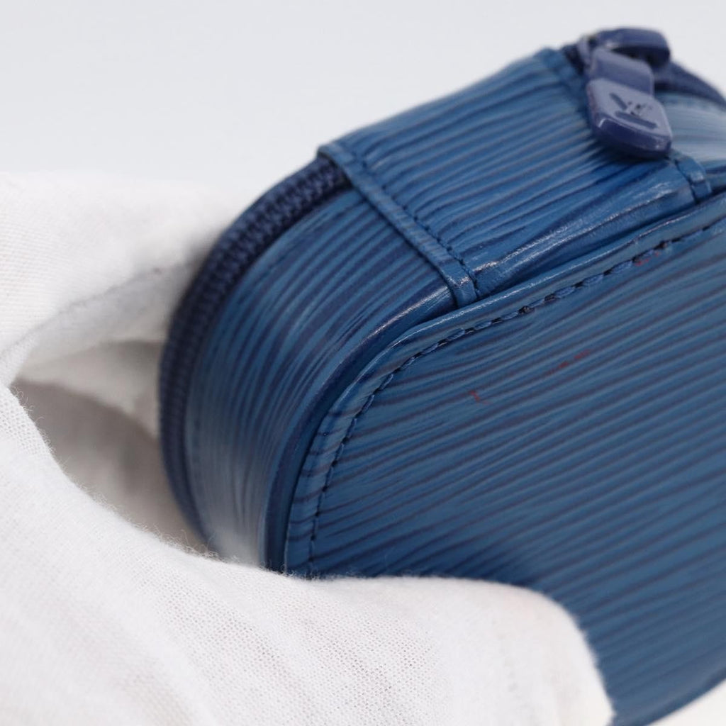 Louis Vuitton Ecrin Bijoux Jewelry Case Epi Leather Blue Leather Clutche & Pouche Bag (Pre-Owned)