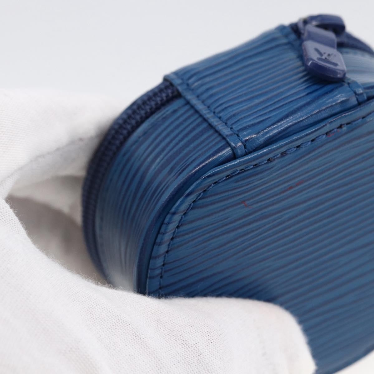 Louis Vuitton Ecrin Bijoux Jewelry Case Epi Leather Blue Leather Clutche & Pouche Bag (Pre-Owned)