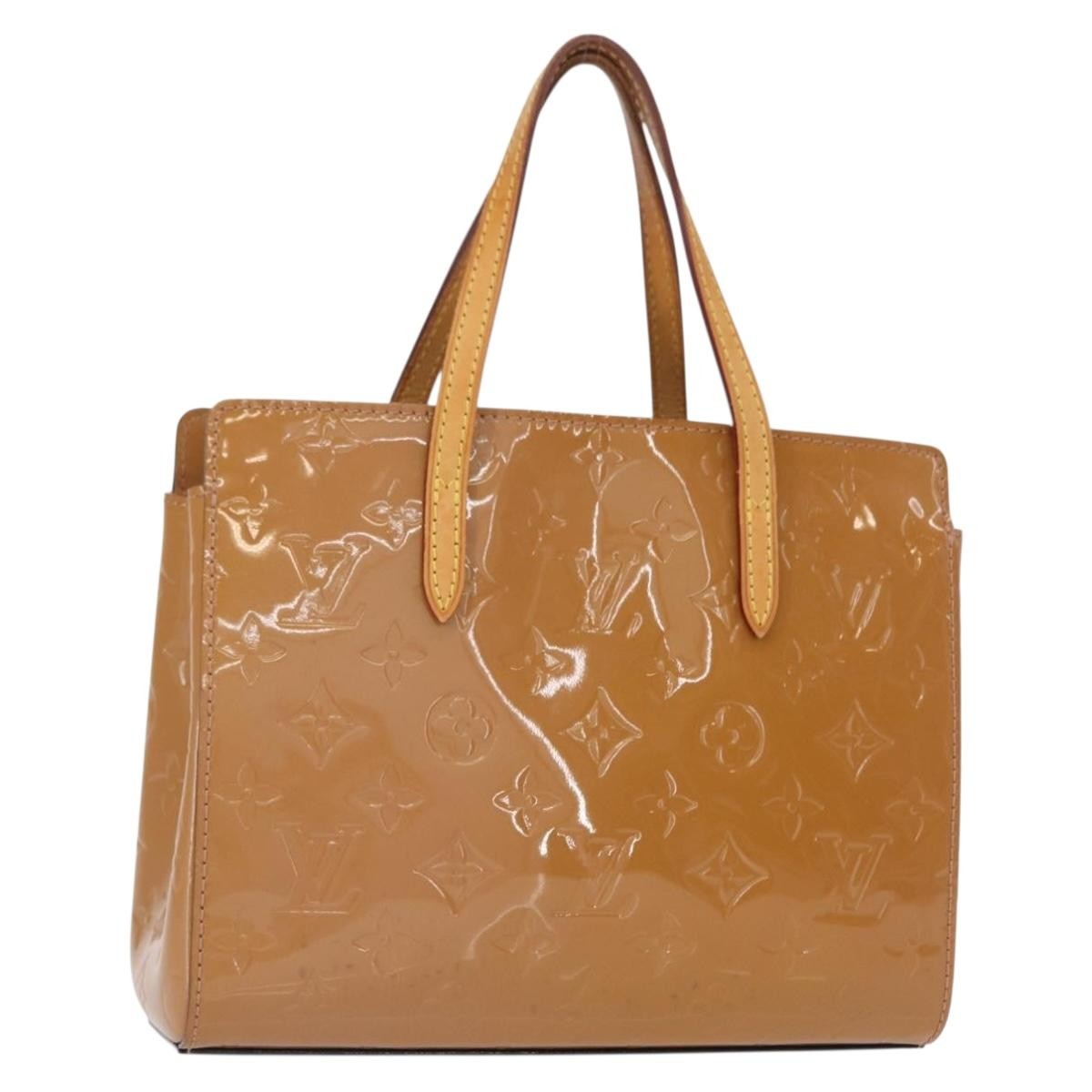 Louis Vuitton Catalina Handbag Monogram Vernis Pink Patent_Leather Handbag (Pre-Owned)