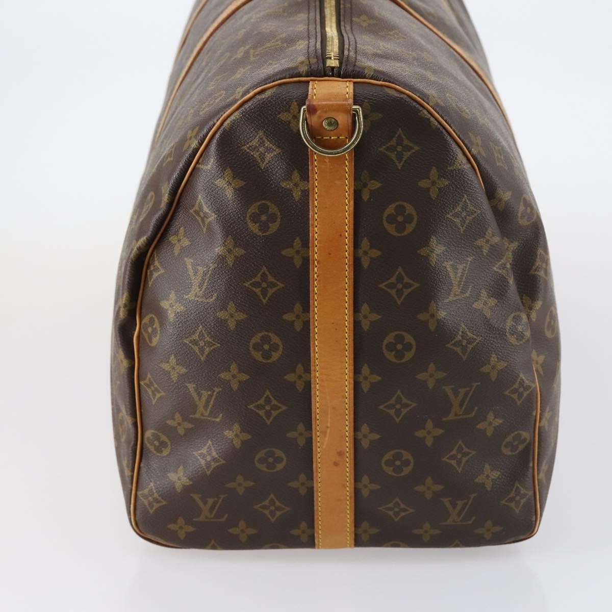 Louis Vuitton Keepall Bandouliere Bag Monogram Canvas Brown Canvas Travel Bag Bag (Pre-Owned)