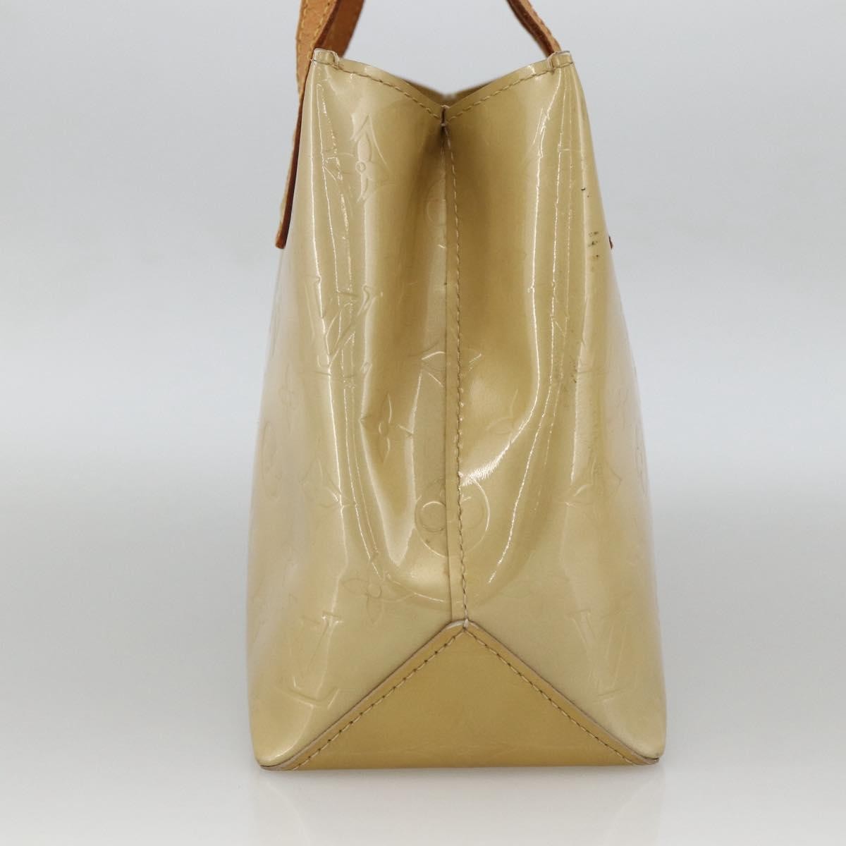 Louis Vuitton Reade Handbag Monogram Vernis Beige Patent_Leather Handbag (Pre-Owned)