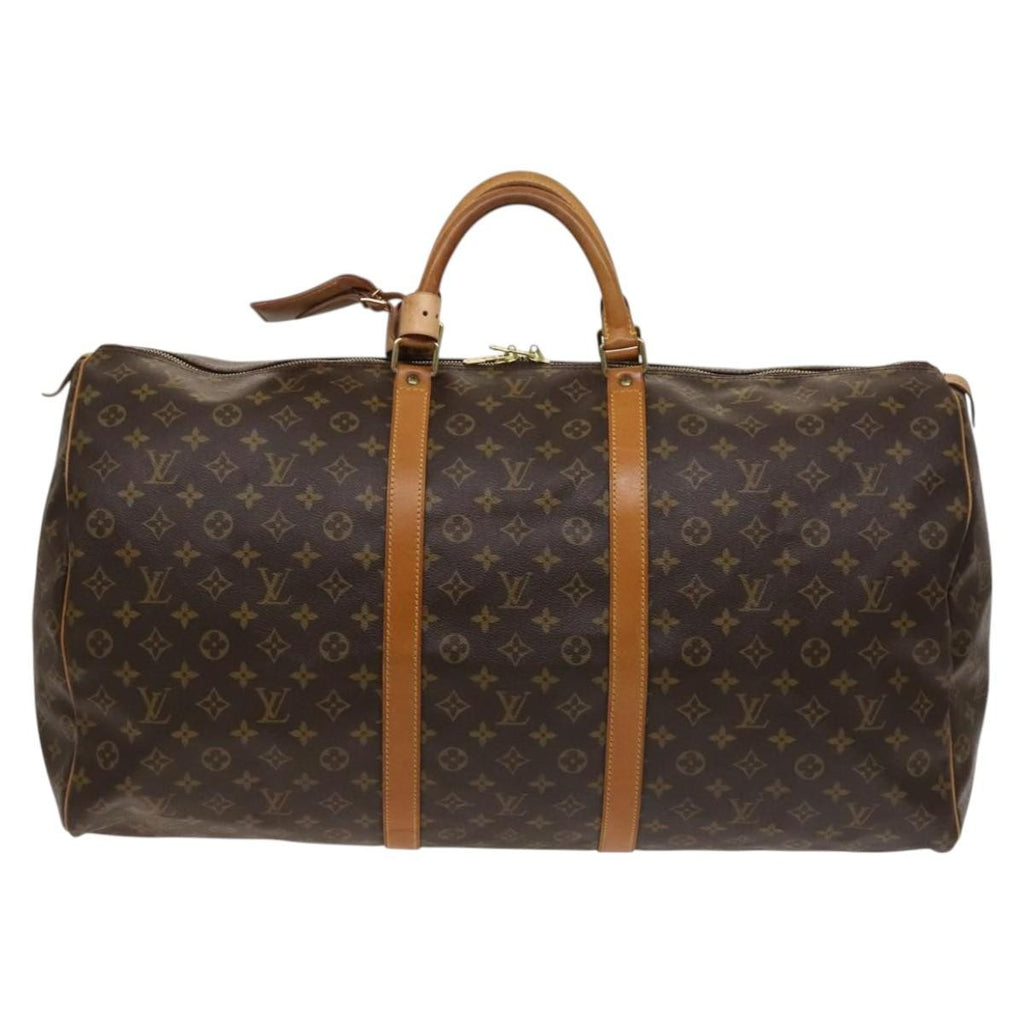 Louis Vuitton Keepall Bag Monogram Canvas Brown Canvas Travel Bag Bag (Pre-Owned)