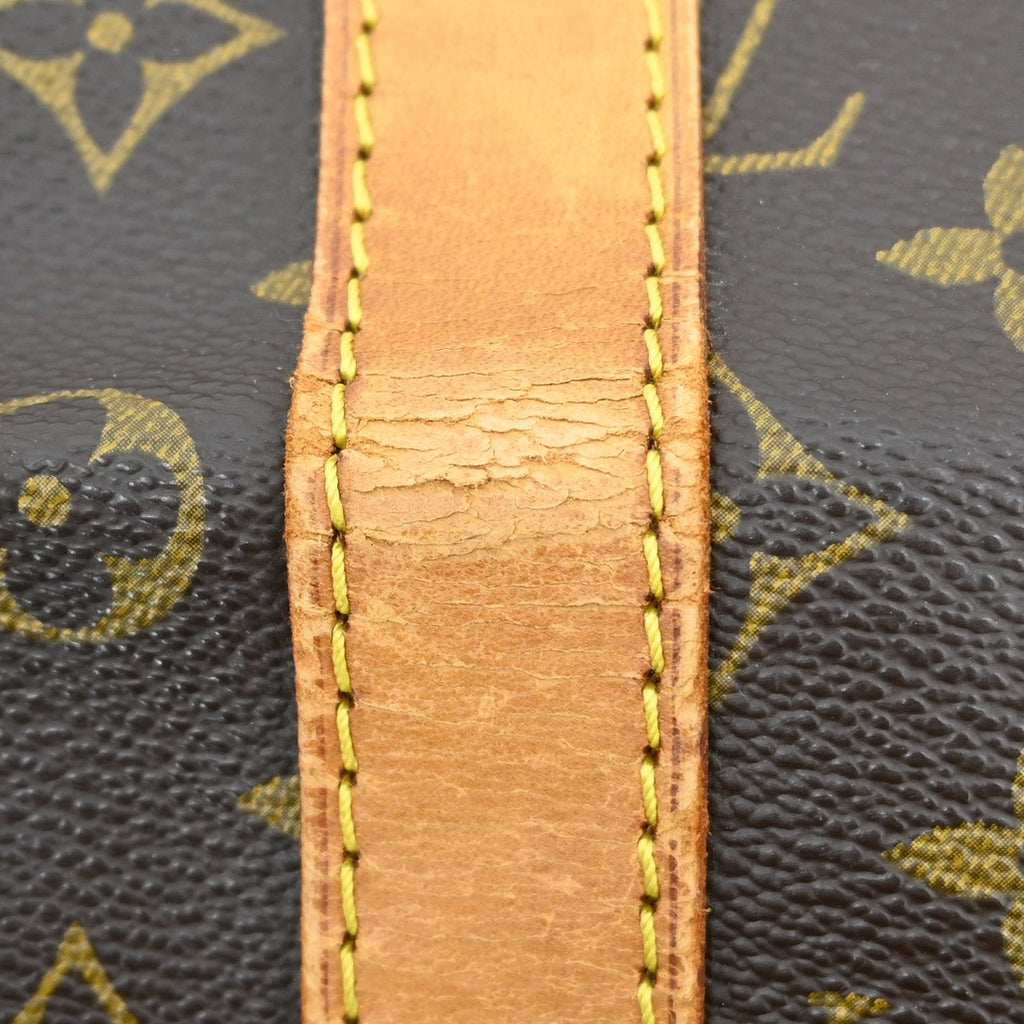 Louis Vuitton Keepall Bag Monogram Canvas Brown Canvas Travel Bag Bag (Pre-Owned)