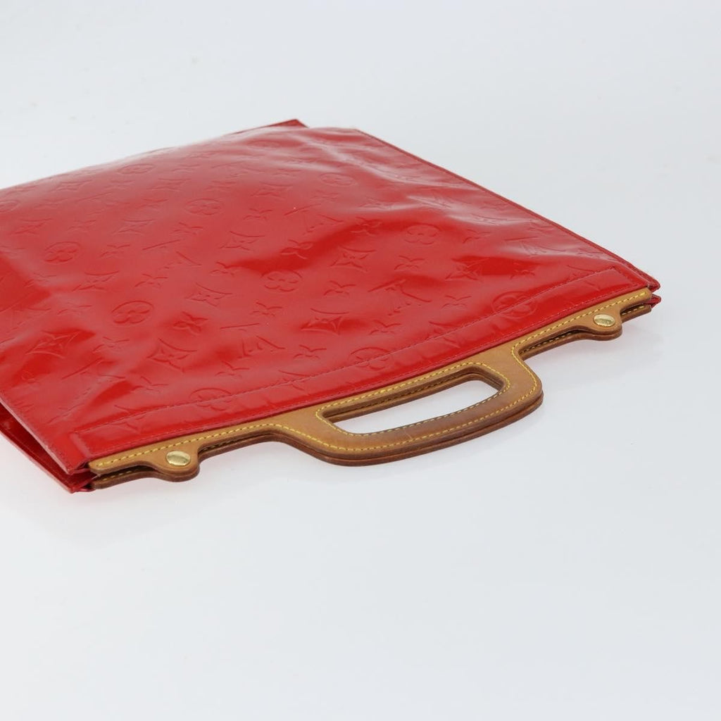 Louis Vuitton Stanton Handbag Monogram Vernis Red Patent_Leather Tote Bag Bag (Pre-Owned)