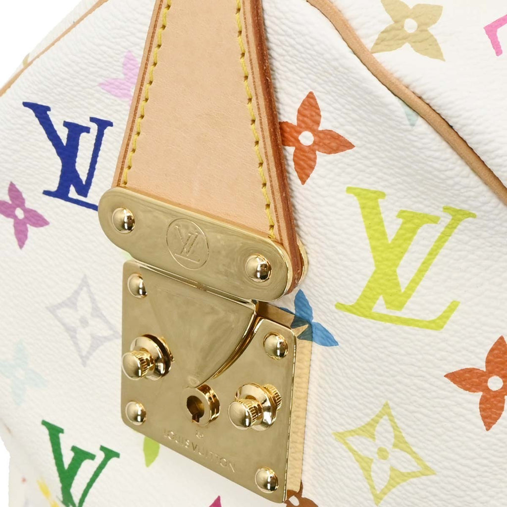 Louis Vuitton Keepall Bag Monogram Multicolor White Canvas Travel Bag Bag (Pre-Owned)