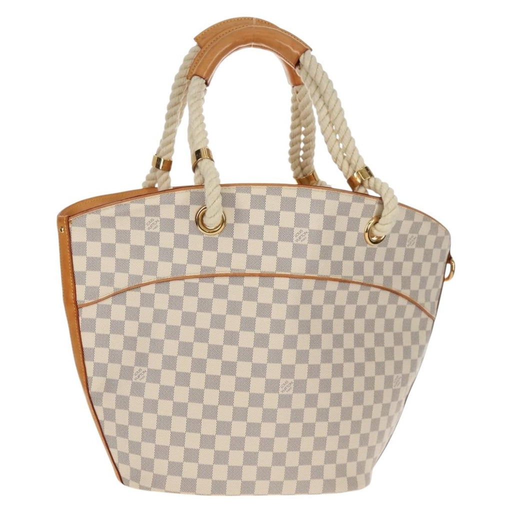 Louis Vuitton Pampelonne Handbag Damier White Canvas Tote Bag Bag (Pre-Owned)