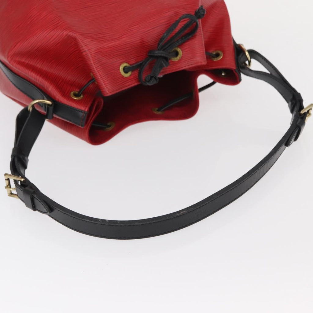 Louis Vuitton Bicolor Petit Noe Handbag Epi Leather Red Leather Shoulder Bag Bag (Pre-Owned)