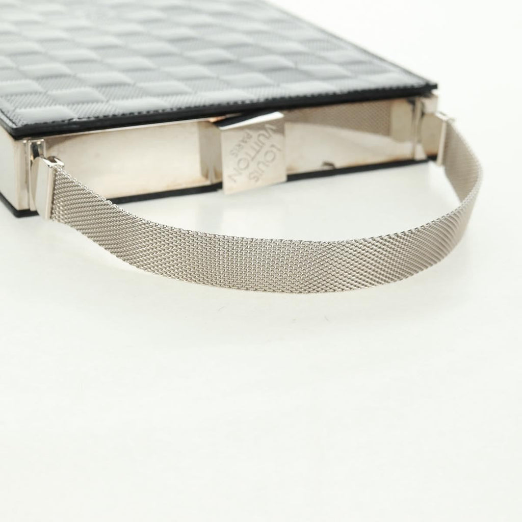 Louis Vuitton Saint Ange Handbag Damier Vernis Black Patent_Leather Handbag (Pre-Owned)