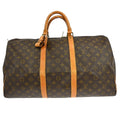 Louis Vuitton Keepall Bag Monogram Canvas Brown Canvas Travel Bag Bag (Pre-Owned)