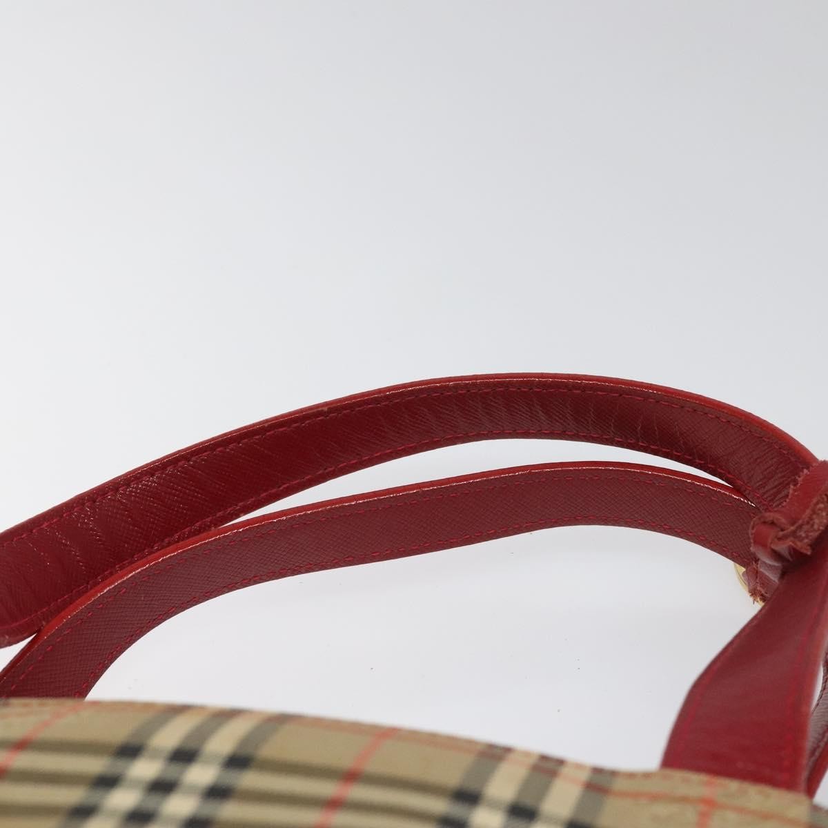 Burberry Nova Check Handbag Nova Check Canvas And Leather Beige Canvas Handbag (Pre-Owned)
