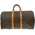 Louis Vuitton Keepall Bag Monogram Canvas Brown Canvas Travel Bag Bag (Pre-Owned)