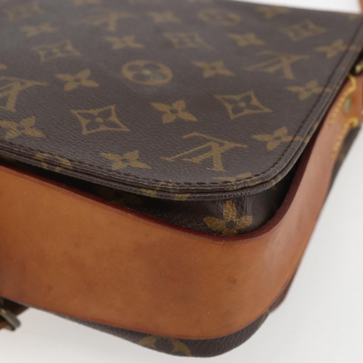 Louis Vuitton Cartouchiere Handbag Monogram Canvas Brown Canvas Shoulder Bag Bag (Pre-Owned)