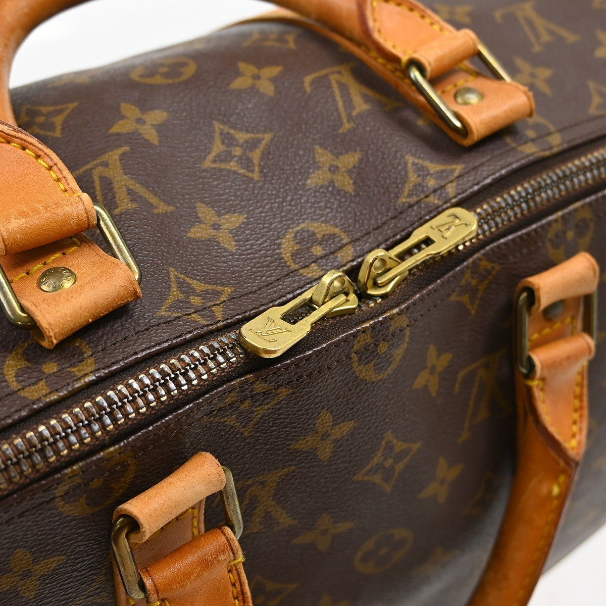Louis Vuitton Keepall Bag Monogram Canvas Brown Canvas Travel Bag Bag (Pre-Owned)