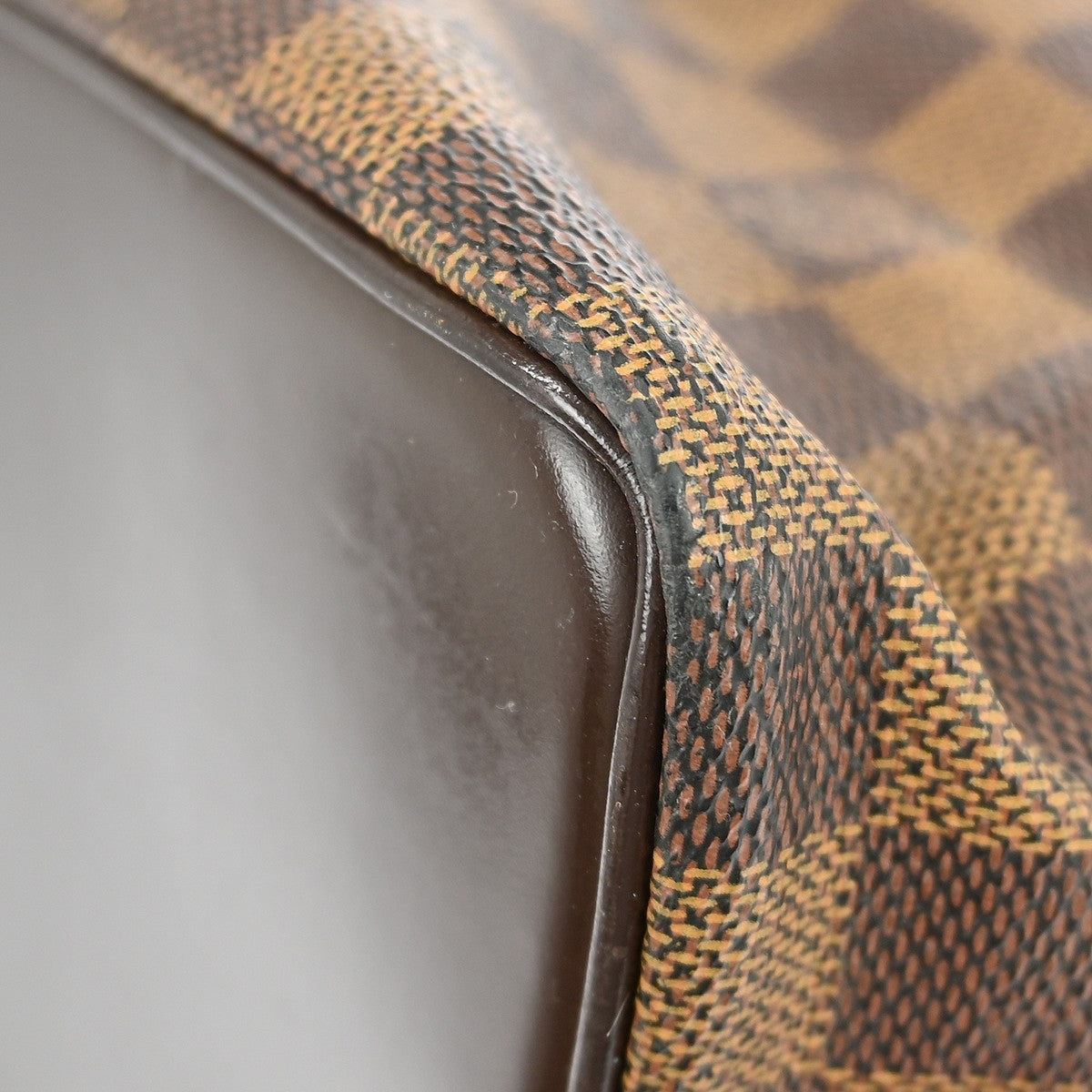 Louis Vuitton Chelsea Handbag Damier Brown Canvas Tote Bag Bag (Pre-Owned)