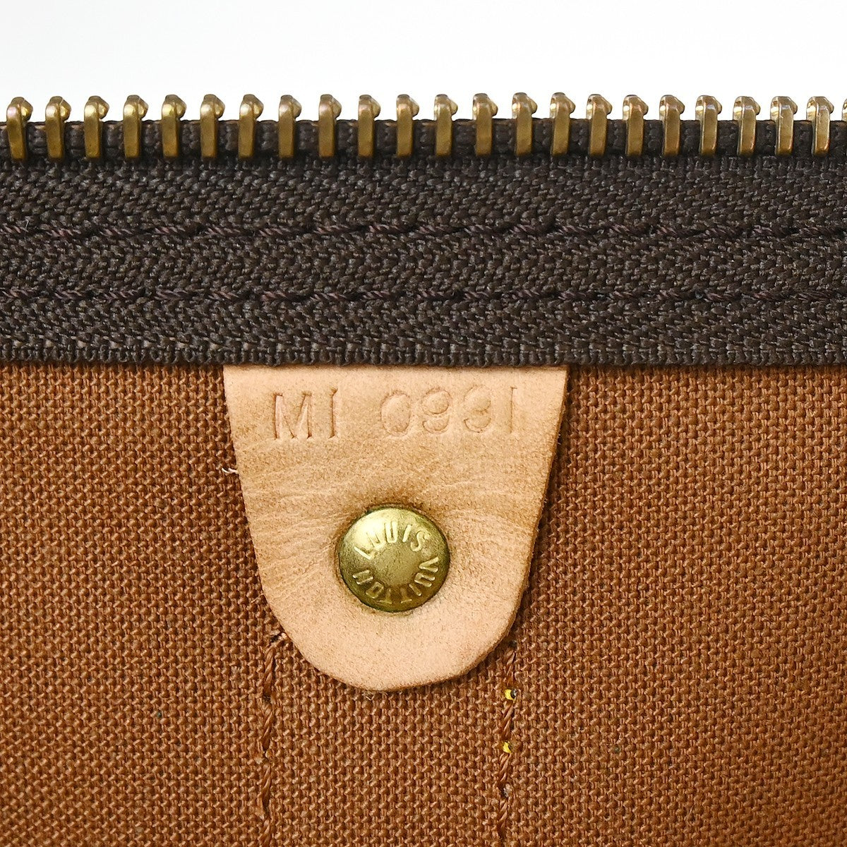 Louis Vuitton Keepall Bag Monogram Canvas Brown Canvas Travel Bag Bag (Pre-Owned)