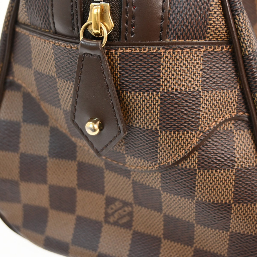Louis Vuitton Duomo Boston Bag Damier Brown Canvas Handbag (Pre-Owned)