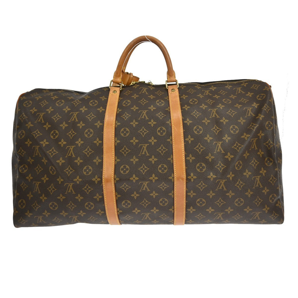 Louis Vuitton Keepall Bandouliere Bag Monogram Canvas Brown Canvas Travel Bag Bag (Pre-Owned)
