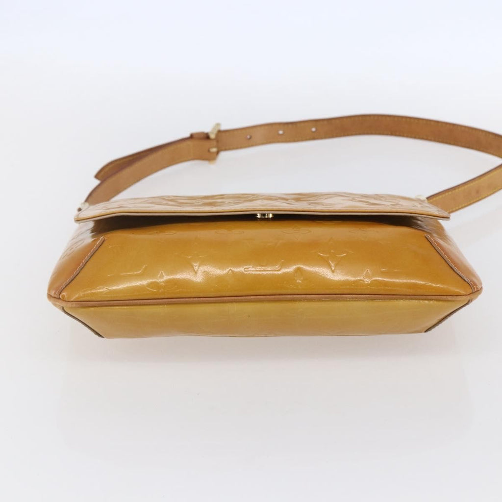 Louis Vuitton Thompson Street Handbag Monogram Vernis Beige Patent_Leather Shoulder Bag Bag (Pre-Owned)