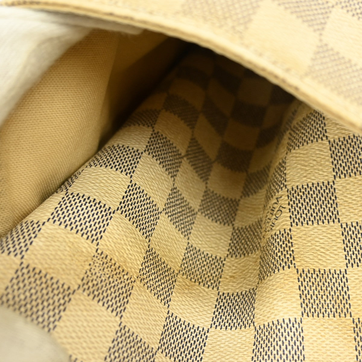Louis Vuitton Totally Handbag Damier Azur White Canvas Tote Bag Bag (Pre-Owned)