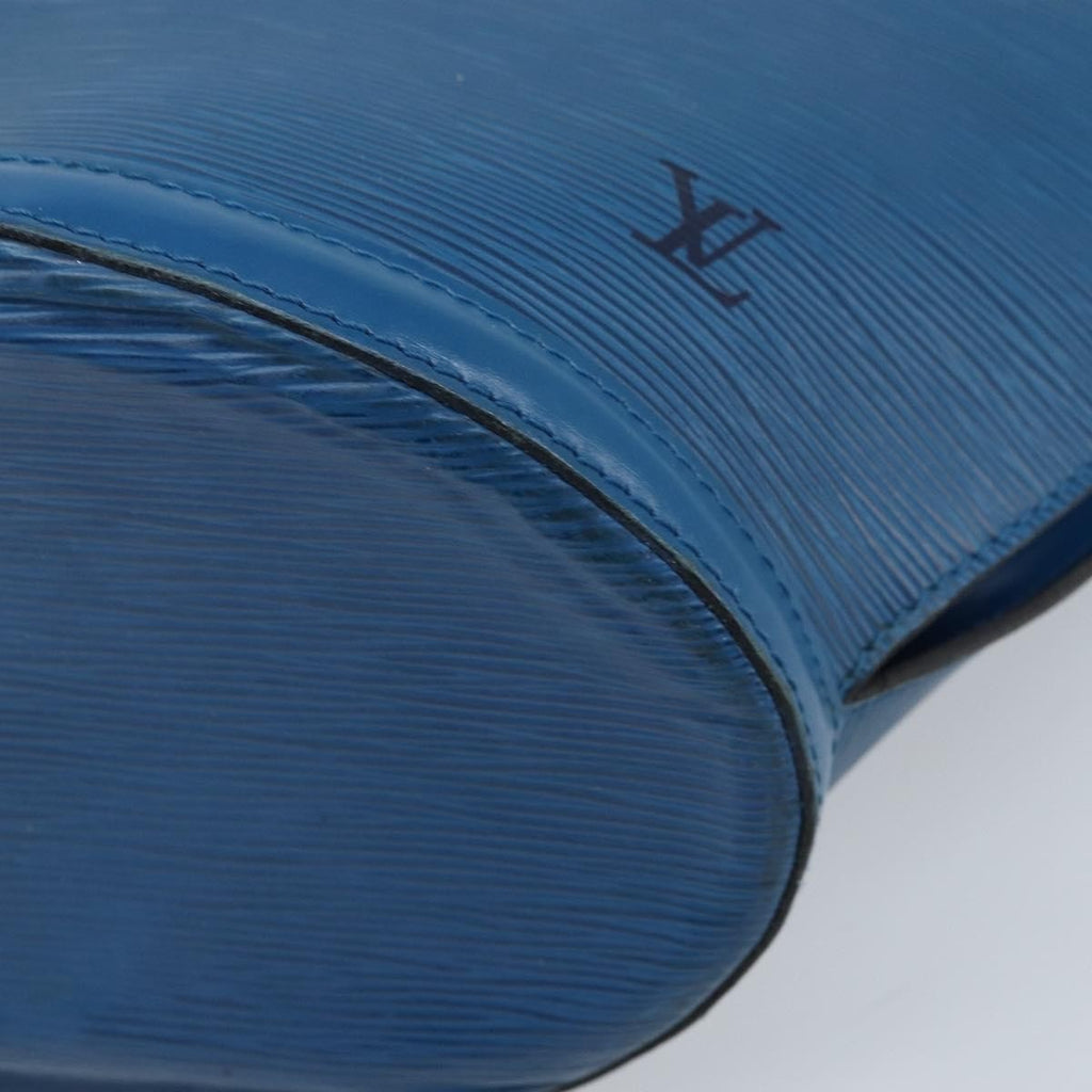 Louis Vuitton Saint Jacques Handbag Epi Leather Blue Leather Shoulder Bag Bag (Pre-Owned)