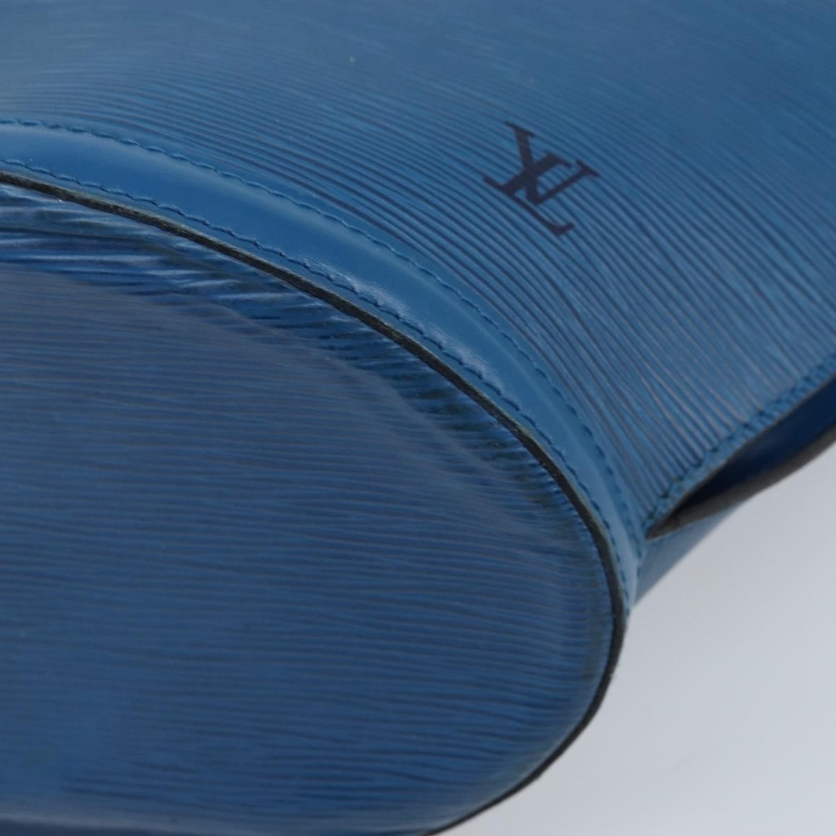 Louis Vuitton Saint Jacques Handbag Epi Leather Blue Leather Shoulder Bag Bag (Pre-Owned)