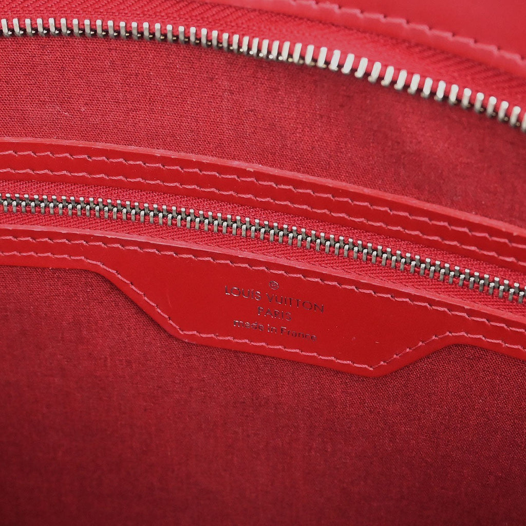 Louis Vuitton Brea Handbag Epi Leather Red Leather Tote Bag Bag (Pre-Owned)