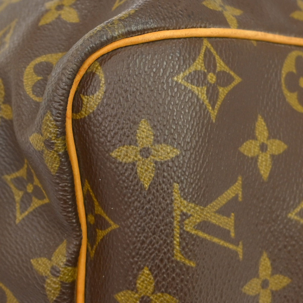 Louis Vuitton Keepall Bandouliere Bag Monogram Canvas Brown Canvas Travel Bag Bag (Pre-Owned)