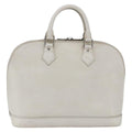 Louis Vuitton Alma Handbag Epi Leather White Leather Handbag (Pre-Owned)