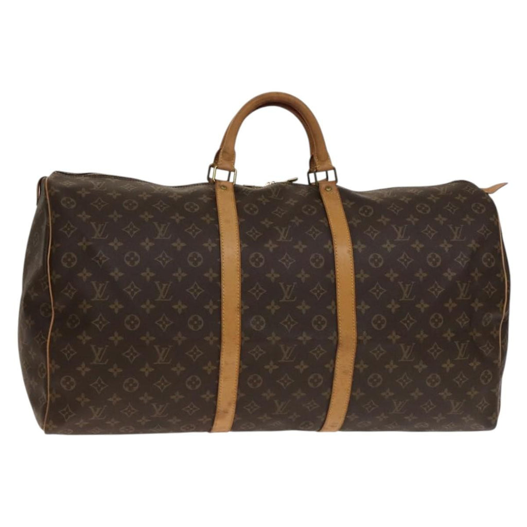 Louis Vuitton Keepall Bag Monogram Canvas Brown Canvas Bag (Pre-Owned)