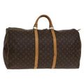 Louis Vuitton Keepall Bag Monogram Canvas Brown Canvas Bag (Pre-Owned)