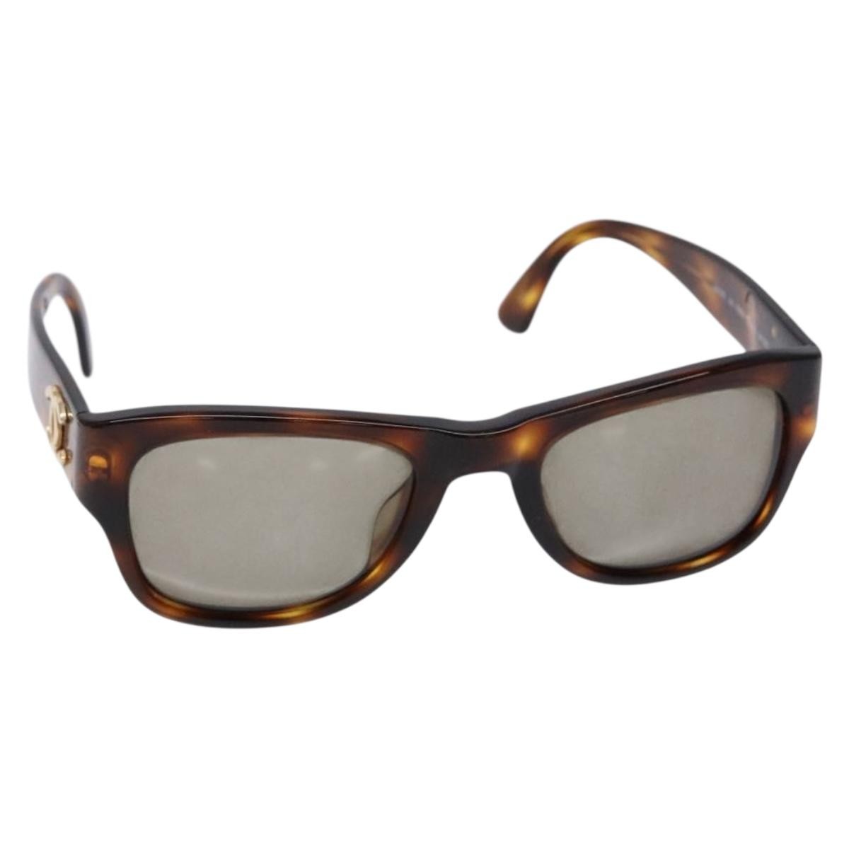 Chanel Logo Cc Sunglasses Plastic Brown Plastic Sunglasse Accessory (Pre-Owned)