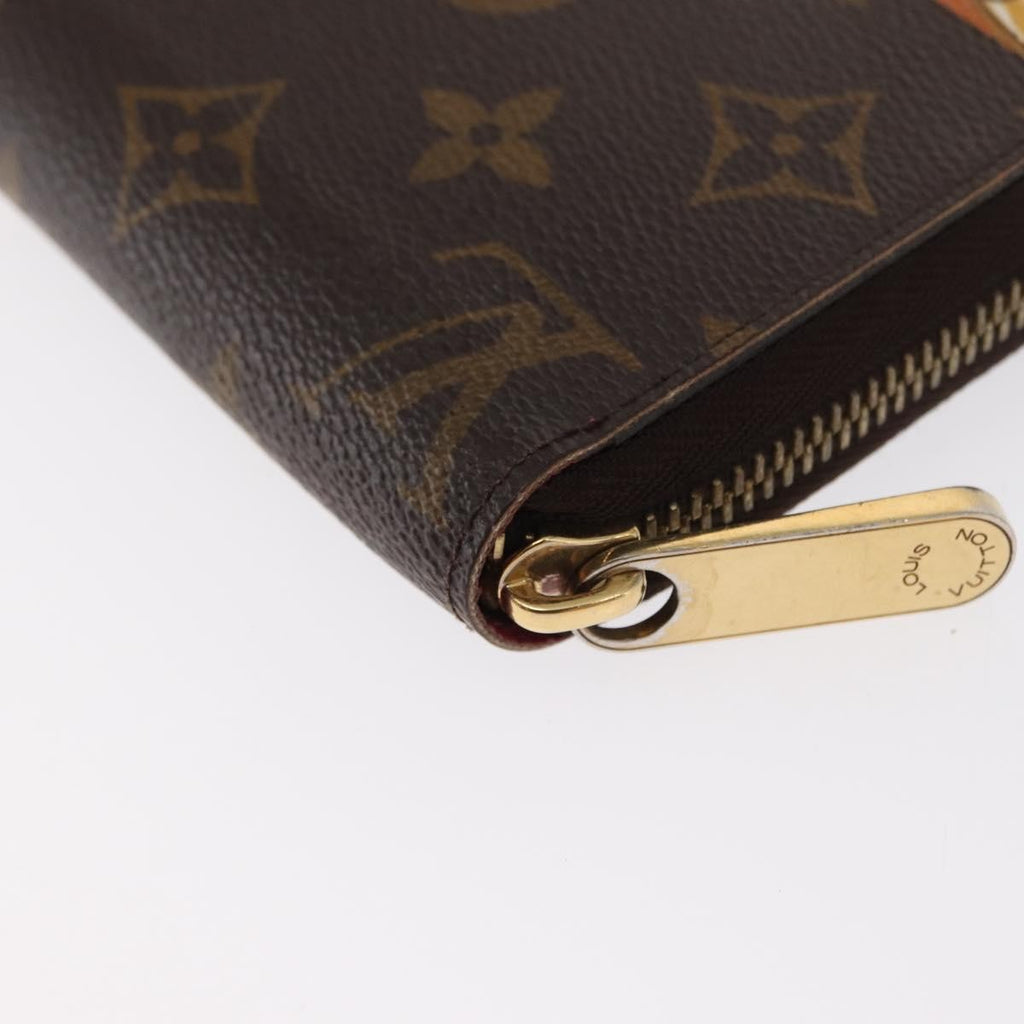 Louis Vuitton Zippy Wallet Canvas Brown Canvas Wallets Accessory (Pre-Owned)