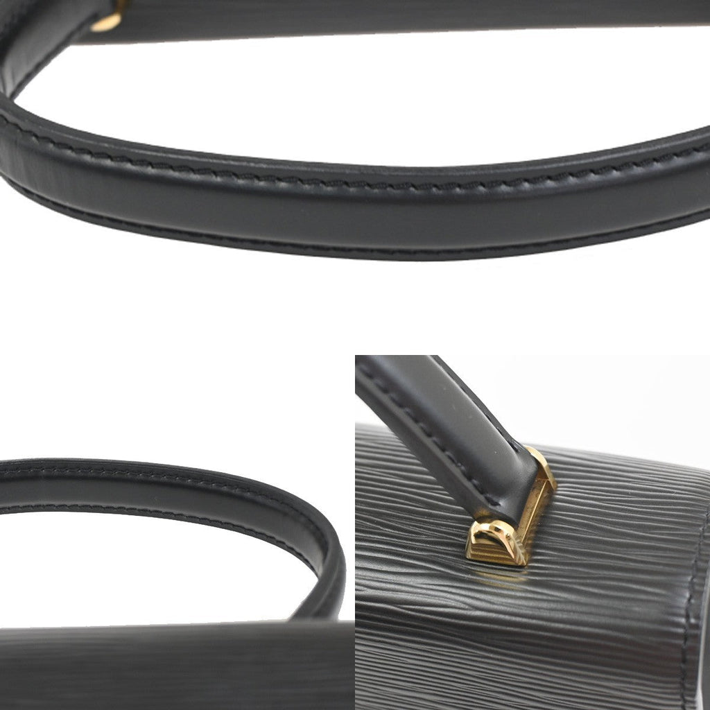 Louis Vuitton Malesherbes Handbag Epi Leather Black Leather Handbag (Pre-Owned)