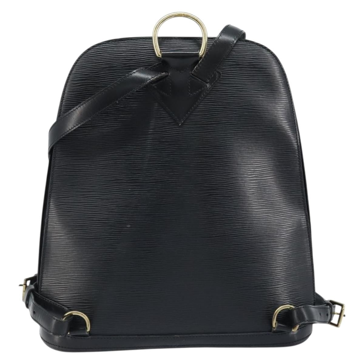 Louis Vuitton Gobelins Backpack Epi Leather Black Leather Backpack Bag (Pre-Owned)