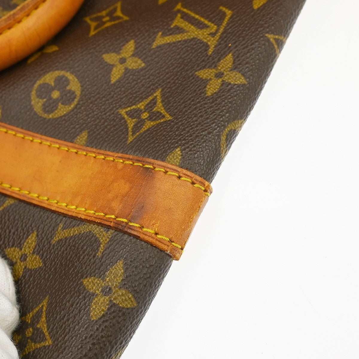 Louis Vuitton Keepall Bag Monogram Canvas Brown Canvas Travel Bag Bag (Pre-Owned)