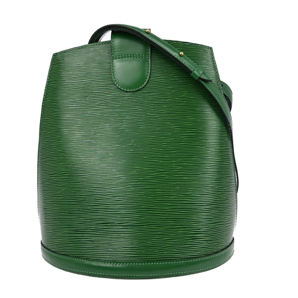 Louis Vuitton Cluny Shoulder Bag Epi Leather Green Leather Shoulder Bag Bag (Pre-Owned)