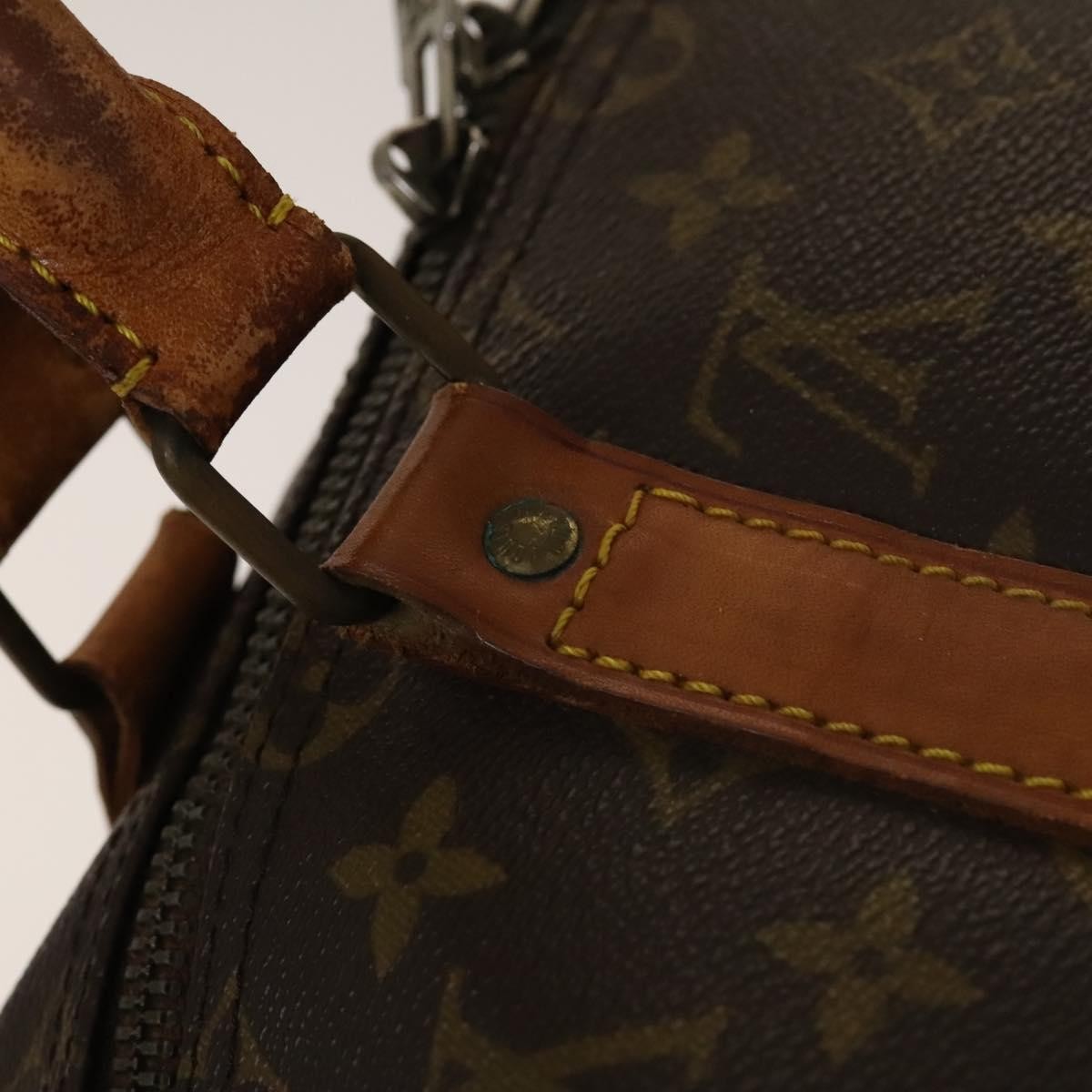 Louis Vuitton Keepall Bag Monogram Canvas Brown Canvas Travel Bag Bag (Pre-Owned)