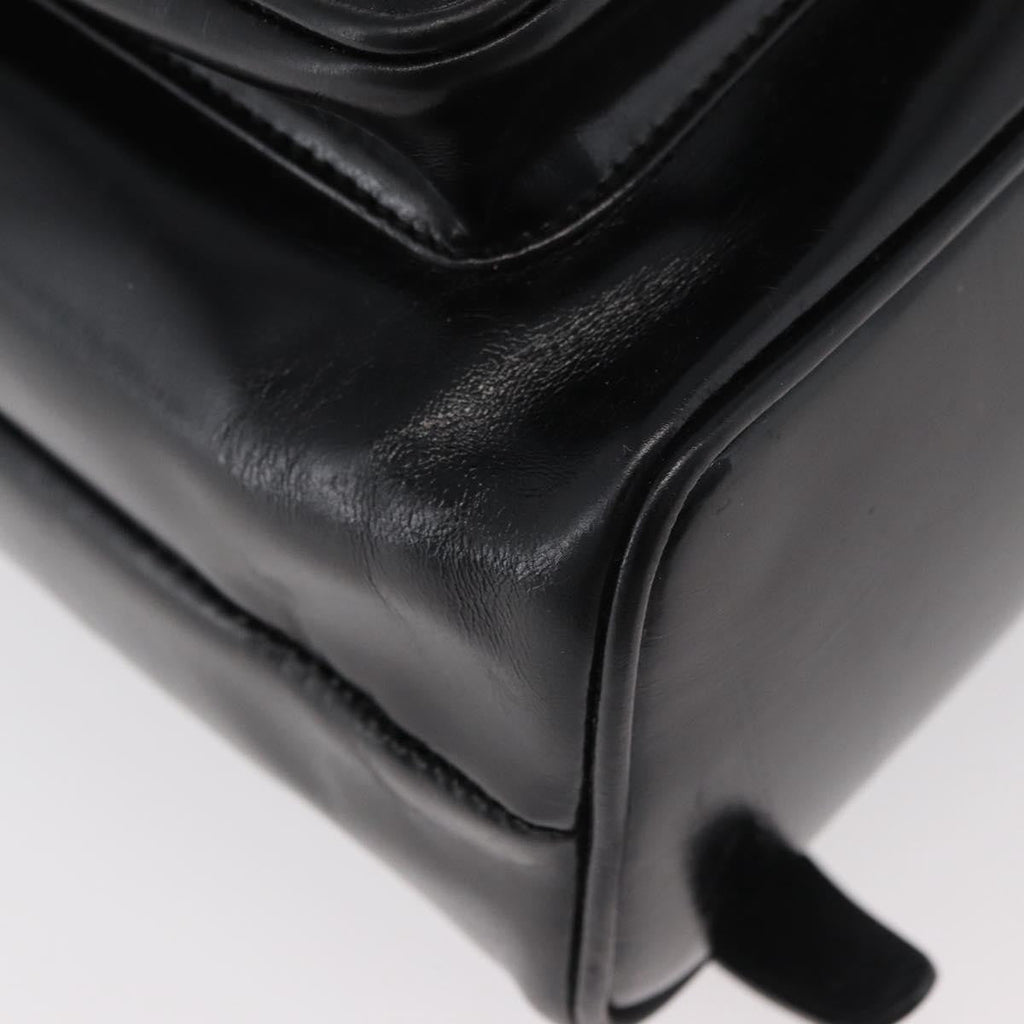 Gucci Vintage Bamboo Backpack Patent Leather Black Patent_Leather Backpack Bag (Pre-Owned)