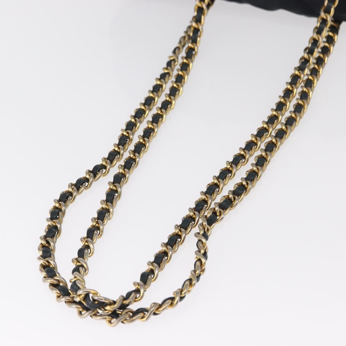 Prada Chain Shoulder Bag Tessuto Navy Nylon Shoulder Bag Bag (Pre-Owned)