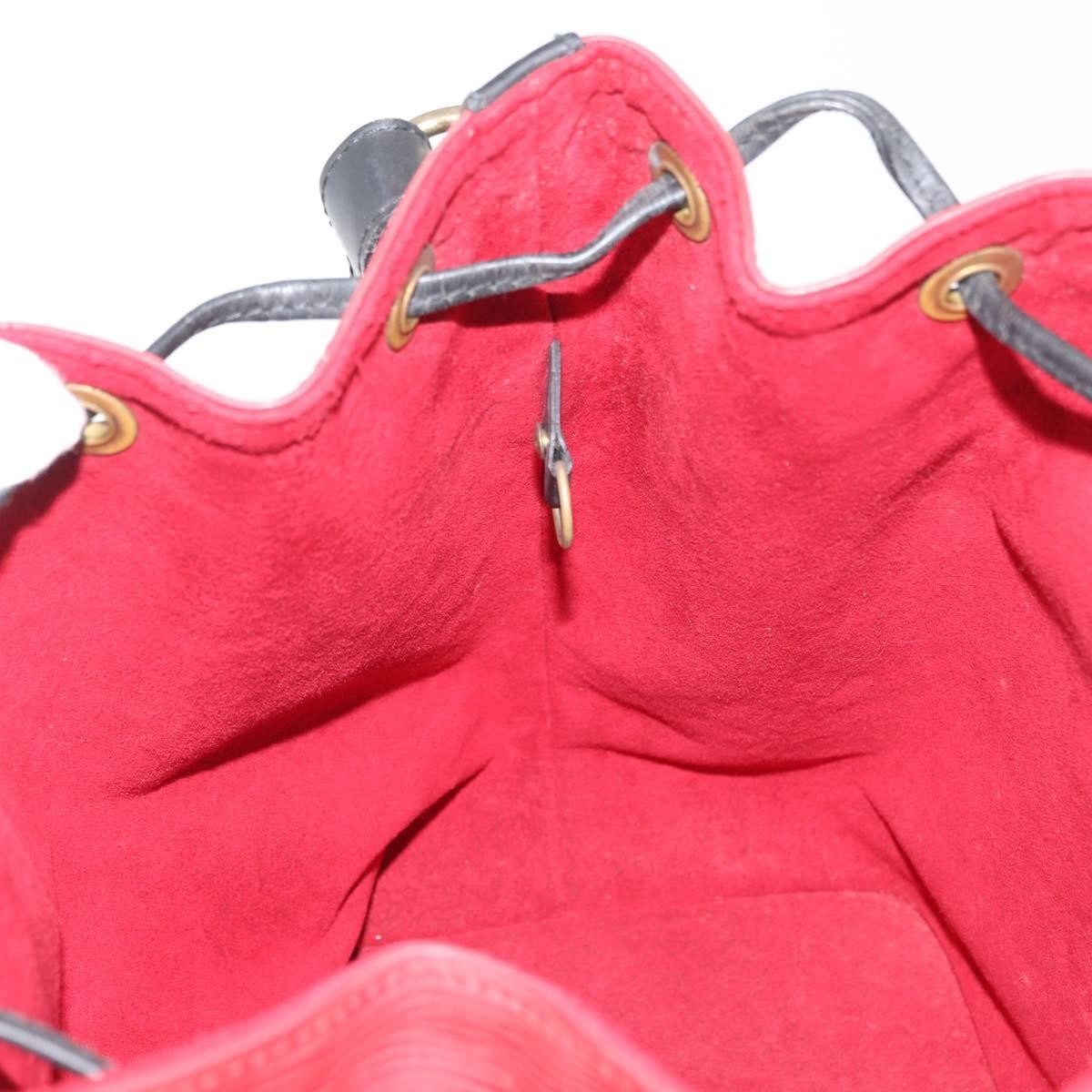 Louis Vuitton Bicolor Petit Noe Handbag Epi Leather Red Leather Shoulder Bag Bag (Pre-Owned)