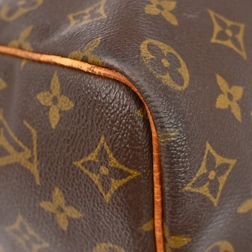 Louis Vuitton Keepall Bandouliere Bag Monogram Canvas Brown Canvas Travel Bag Bag (Pre-Owned)