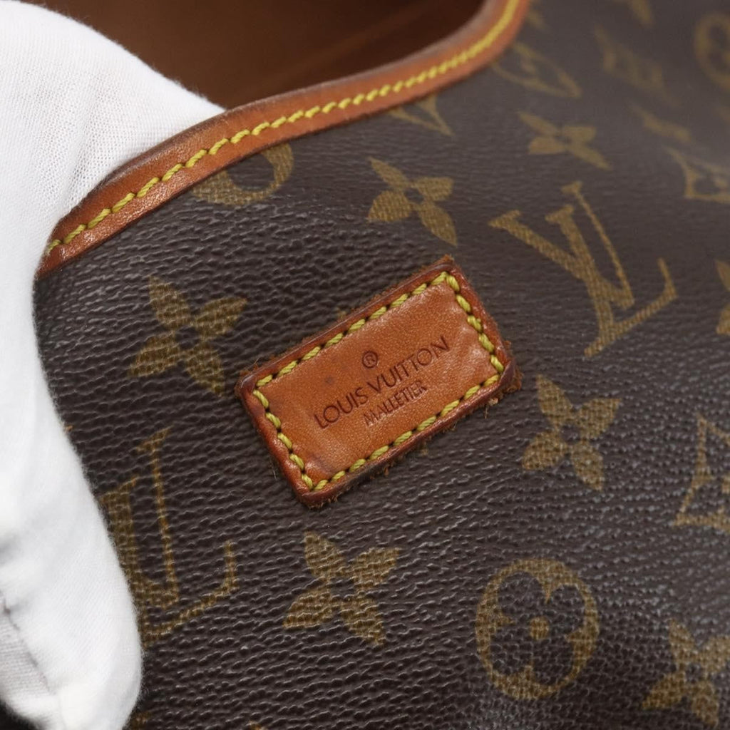 Louis Vuitton Saumur Handbag Monogram Canvas Brown Canvas Shoulder Bag Bag (Pre-Owned)