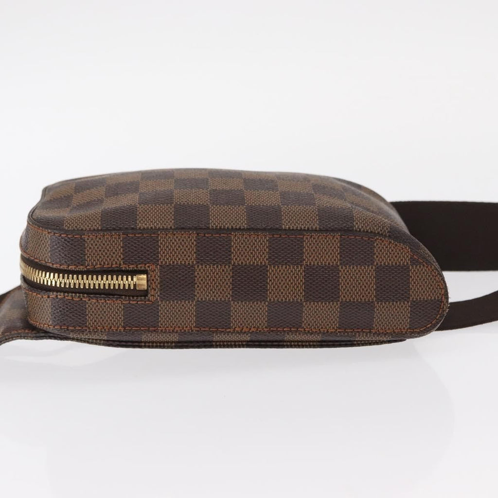 Louis Vuitton Geronimos Waist Bag Damier Brown Canvas Shoulder Bag Bag (Pre-Owned)