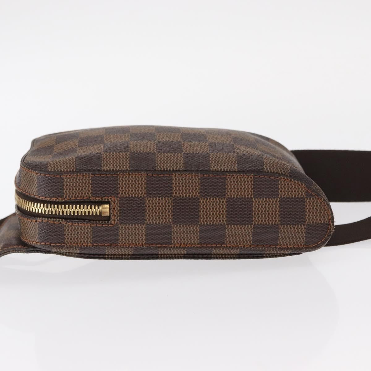 Louis Vuitton Geronimos Waist Bag Damier Brown Canvas Shoulder Bag Bag (Pre-Owned)
